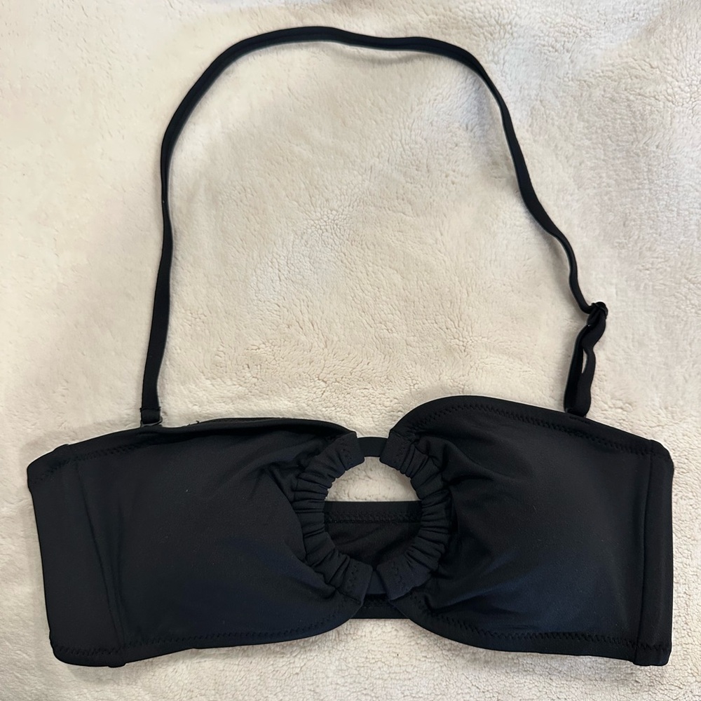 ROXY Black optional Strapless Bikini Top